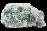Green Cubic Fluorite and Calcite Crystal Cluster - Fluorescent! #93658-4